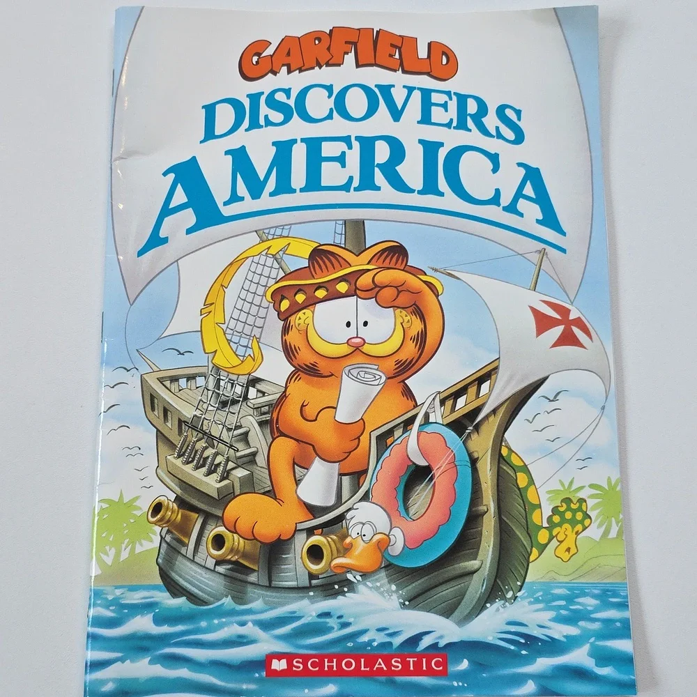Garfield Book Set - Comic Book, Discovers America And Obedience School